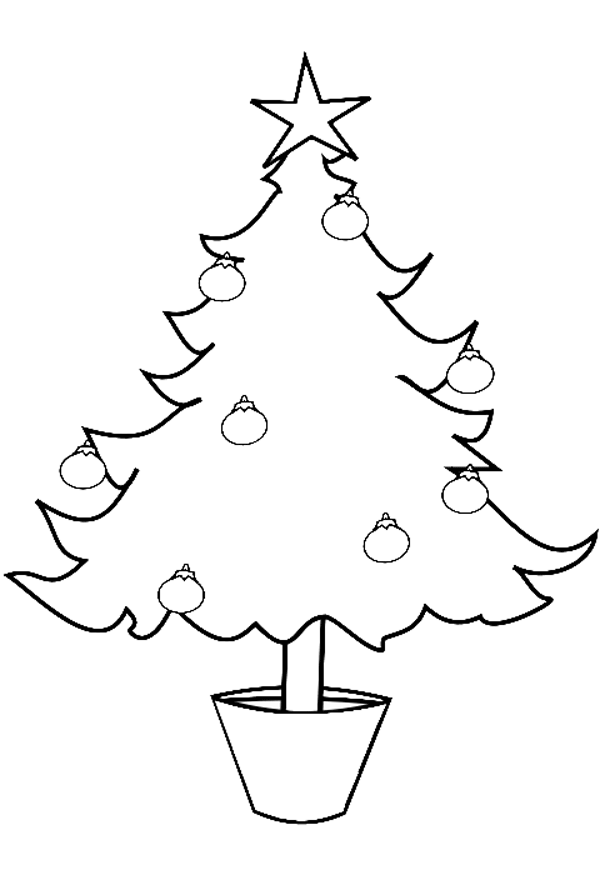 Dibujo de un árbol de navidad