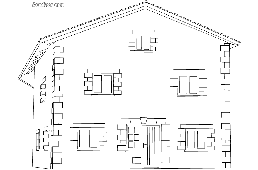 Dibujo de una casa