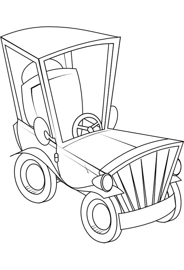 Dibujo de un coche para colorear