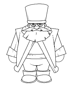 Dibujo de un cosaco