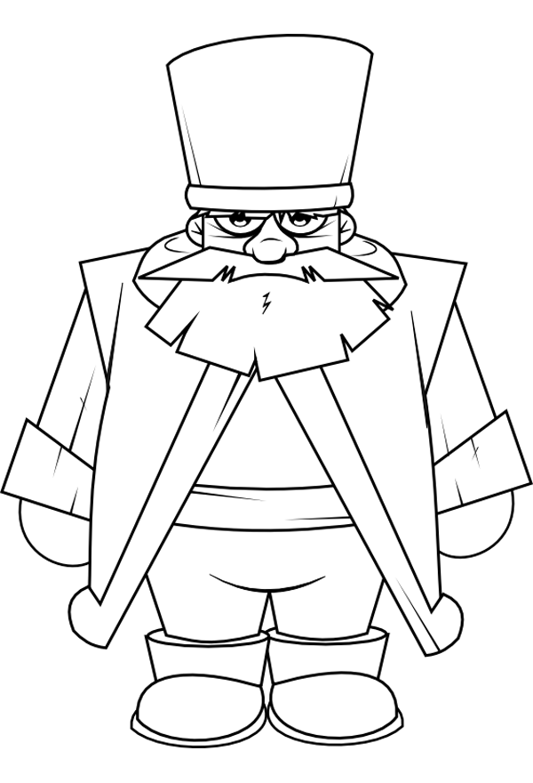 Dibujo de un cosaco