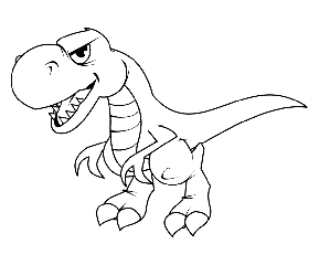 Dibujo de un dinosaurio