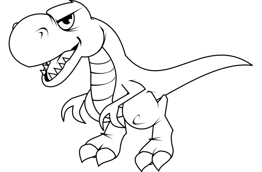 Dibujo de un dinosaurio