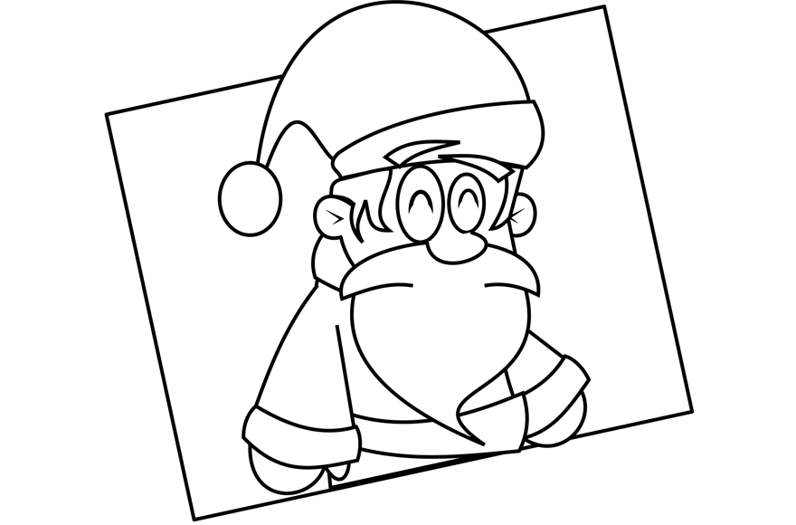 Dibujo de Pap&aacute; Noel