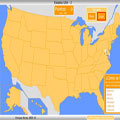Mapa de los estados de USA