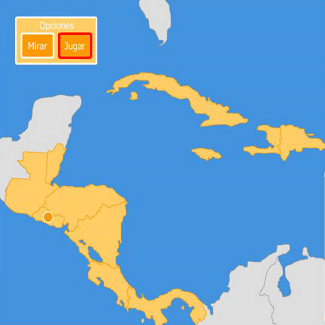 Mapa de los pa&iacute;ses de Centroam&eacute;rica